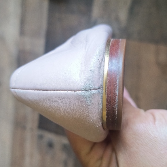 Tory Burch Minnie Cap Toe Ballet Flat Pink Sz 7.5 Women - Picture 15 of 17